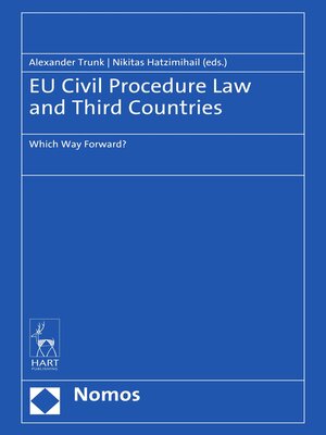cover image of EU Civil Procedure Law and Third Countries